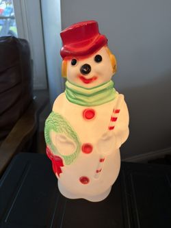 Vintage Snowman Blow mold