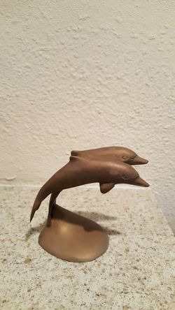 Dolphin statue