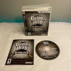 Guitar Hero: Metallica (Sony PlayStation 3 PS3, 2009) PS3 Complete Tested Works