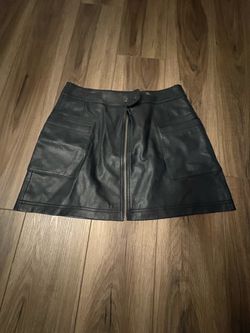 Free People Faux Leather Skirt