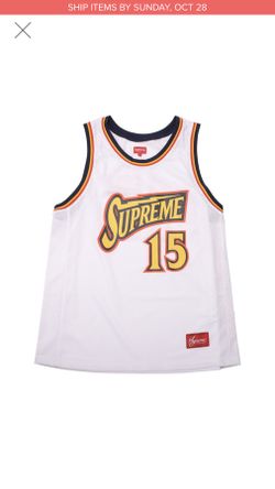 Supreme basketball jersey size medium