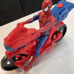 SPIDER MOTO WHIT FIGURE ACTION MAKE SOUNDS 