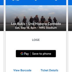 Bukis tickets   row j seat 8 row j 9 both for 575