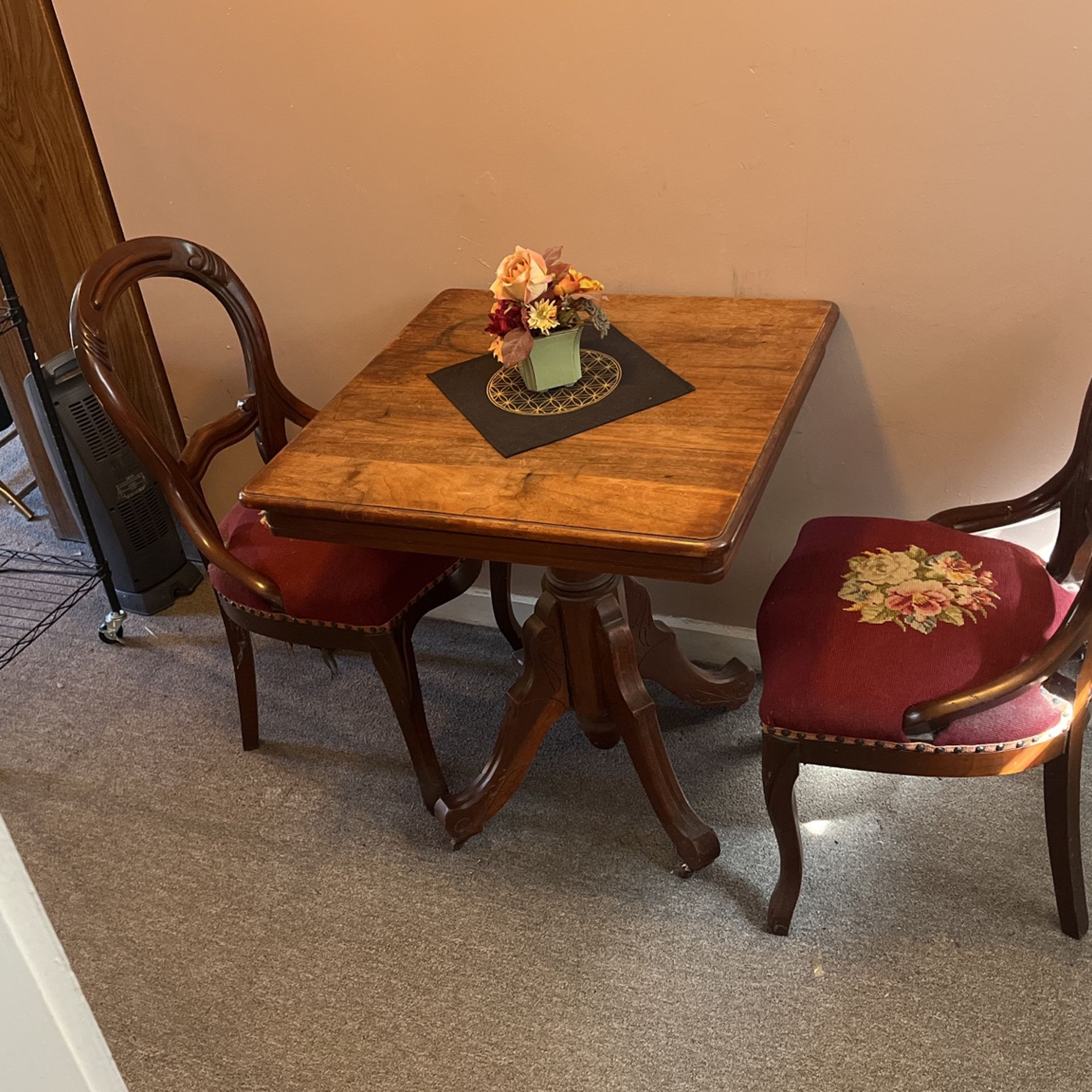 Antique Table And Chairs