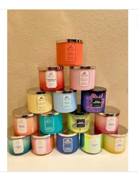 2-$35  BATH AND BODYWORKS 3 Wick Candles