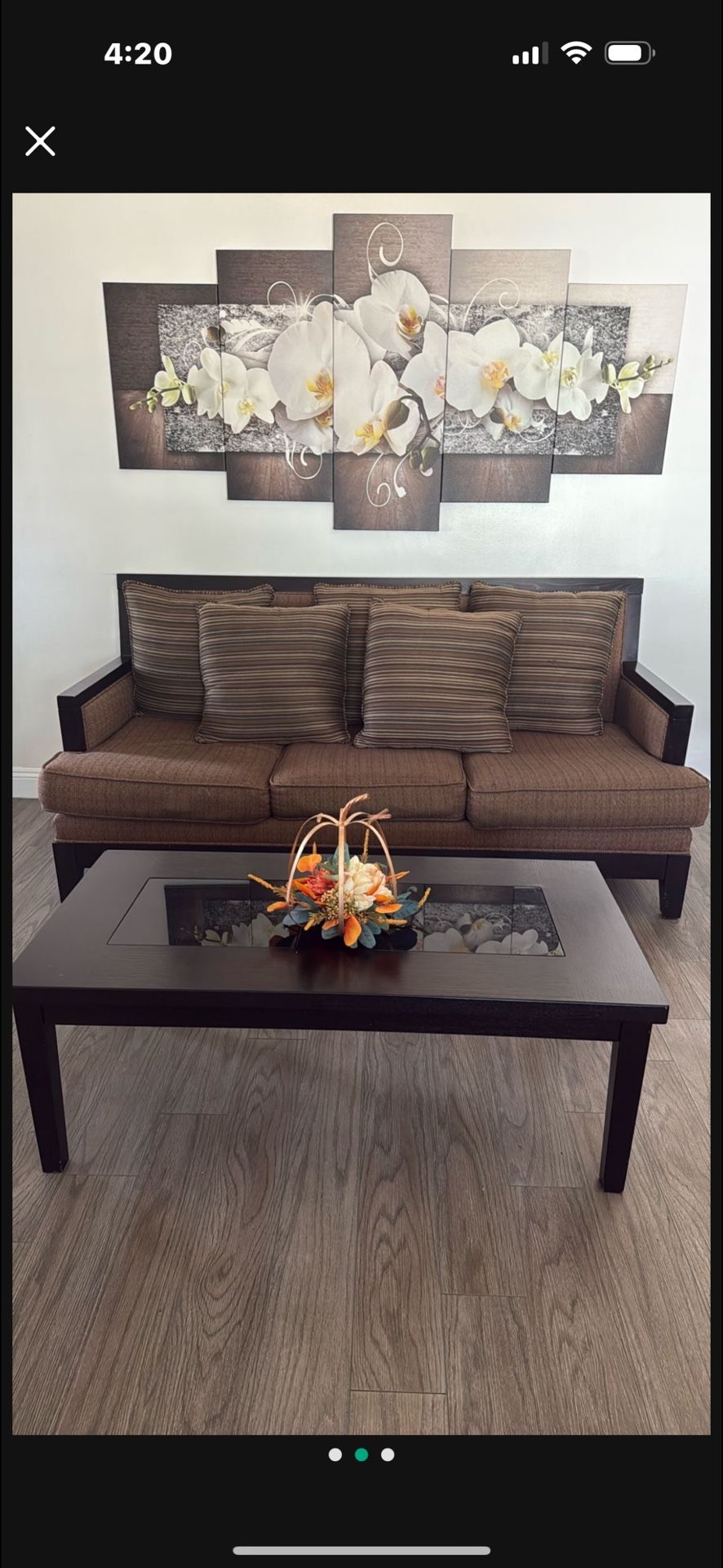 Sofa, Loveseat And Coffee Table For sale