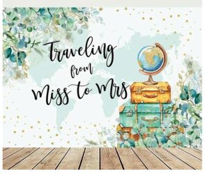 Bridal Wedding Shower Banner Backdrop