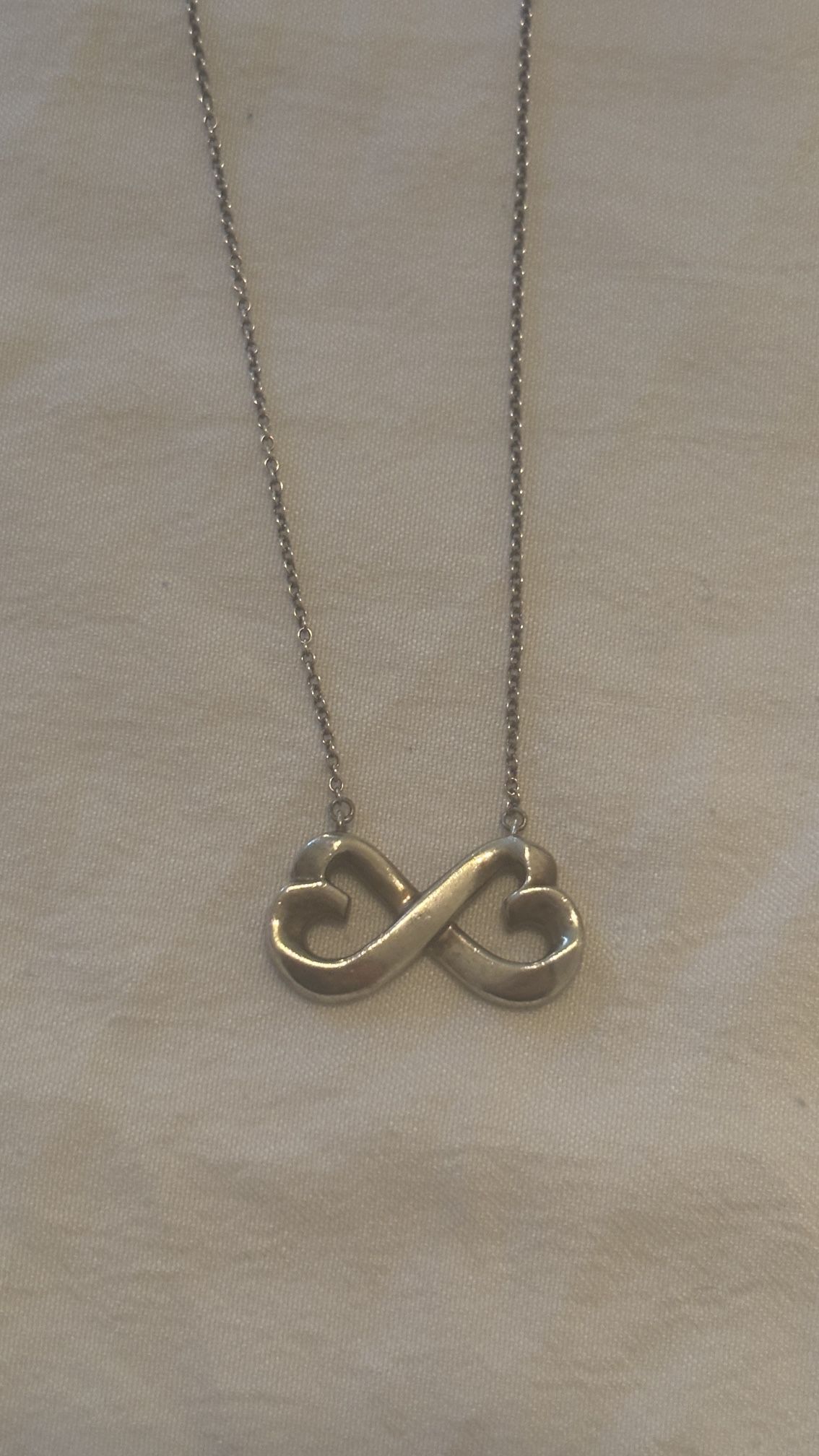 Tiffany Paloma Picasso Double loving Heart Necklace
