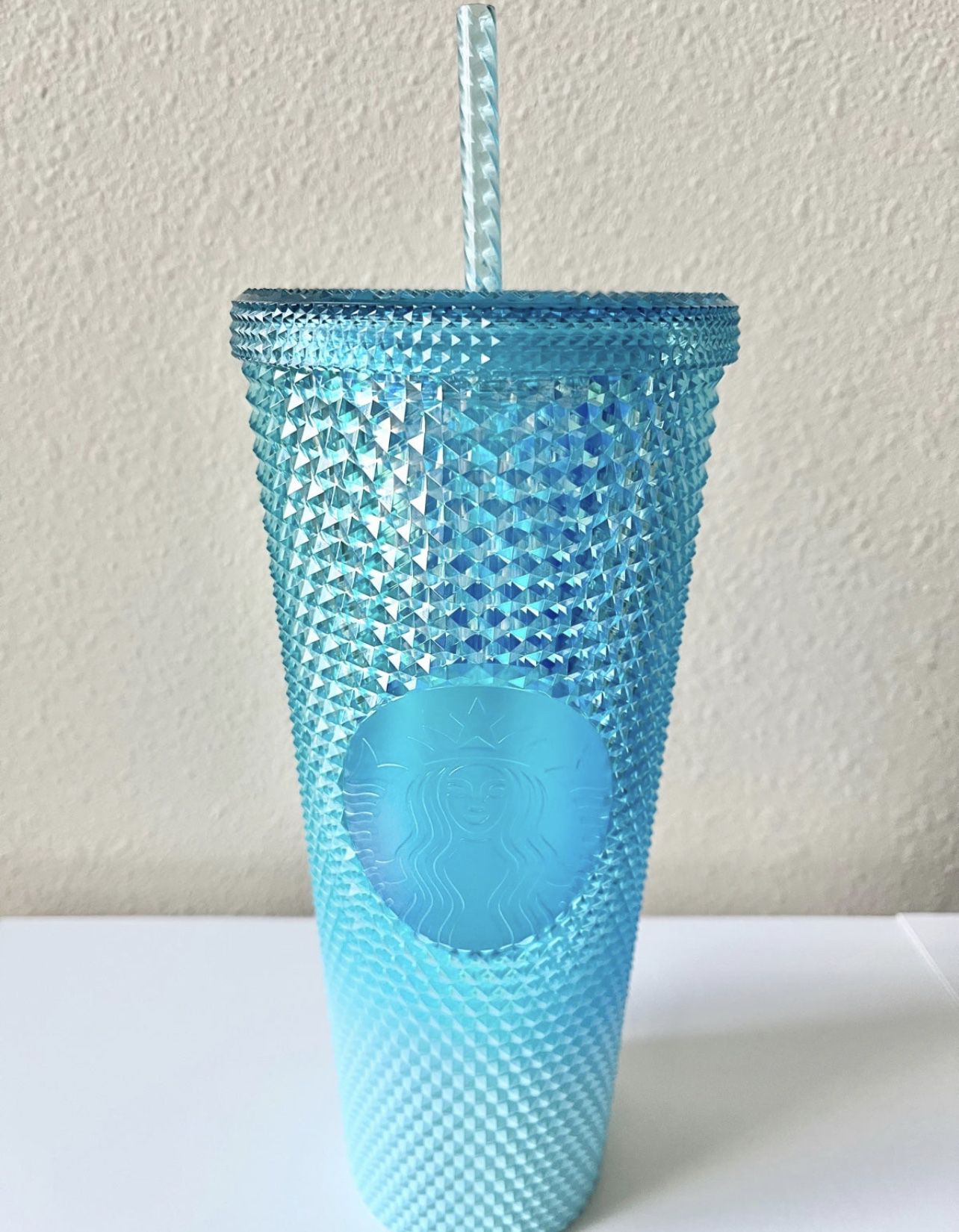 NWT Gradient Blue Ombre Studded 2023 Starbucks 24oz Cold Cup