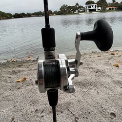 🐟Like New Avet SXJ 5.3:1 With Braid Line & New Jigging World Luminous 6’5” 30-50Lb, 120-300g Rod🔥