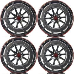24" FORGED Mercedes-Benz BRABUS Wheels Rims Set of 4 24X10 5x130
