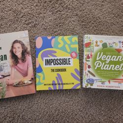 3 Vegan/plant-based Cookbooks