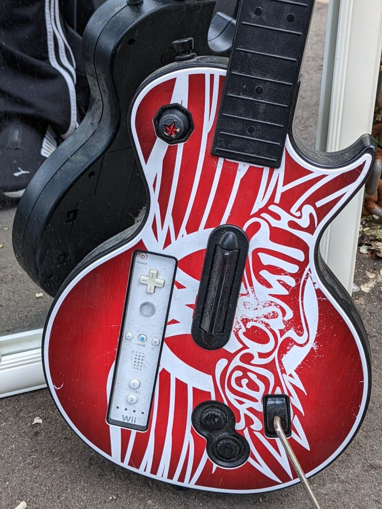 Wii Aerosmith Guitar Hero 