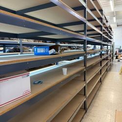 18 Heavy Duty Industrial Warehouse Shelving Units – 9 Shelves Each