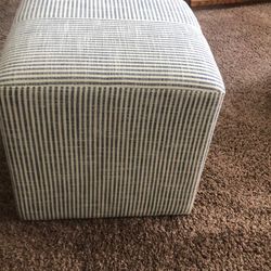 Stered Cube Ottoman Threshold Brand