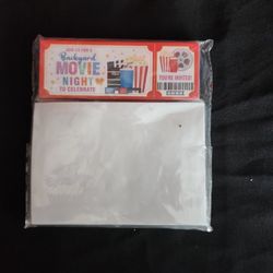 Movie Night Invitations 16pcs