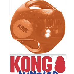 KONG Jumbler Ball - Interactive Dog Toy for Dog & Puppy Playtime - Fetch Toy with Tennis Ball - Dog Supplies for Engaging Play (Medium/Large)