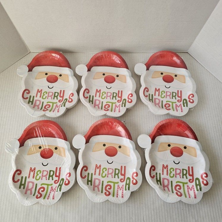Merry Christmas Paper Plates NEW 