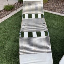 Vintage Jelly Vinyl Tubing Folding Lounge Chair 