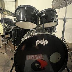 PDP Encore 5-Piece Drum Set + MUTE Cymbals + FREE Pearl Mesh Heads 
