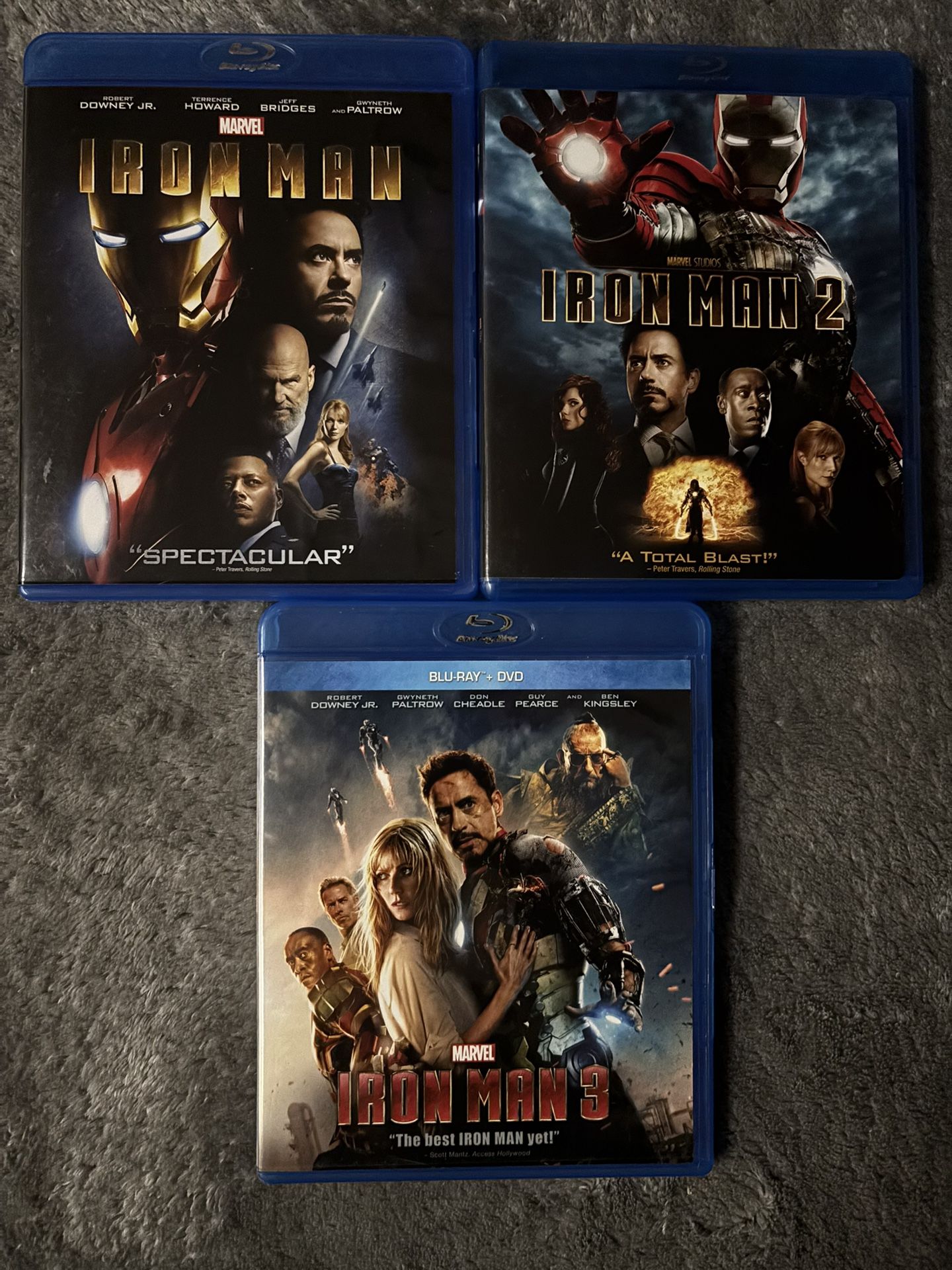 Iron Man Trilogy Blu Ray Pre-owned