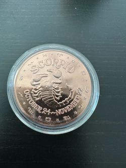 Scorpio .999 1 AVDP OUNCE copper
