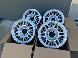 17” INCH RACELINE RYNO 951MC MACHINED CLEAR POLISHED FINISH OFF ROAD WHEELS/RIMS 6x5.5 6x139.7