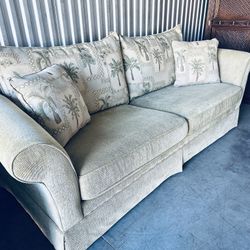 Elegant Upscale Tommy Bahama Royal Palm Queen Sleeper Sofa (Mattress Never Used)