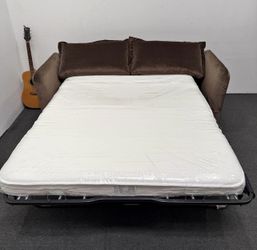 *Brand New* Skylar Sleeper Sofa - Performance Velvet - Bittersweet Brown 🟤 Memory Foam Bed - We Deliver & setup.