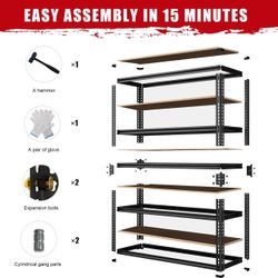 Heavy Duty Steel Storage Shelving Unit