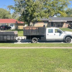 450 Ford Dump Truck And 16 Feet Utility Trailer 