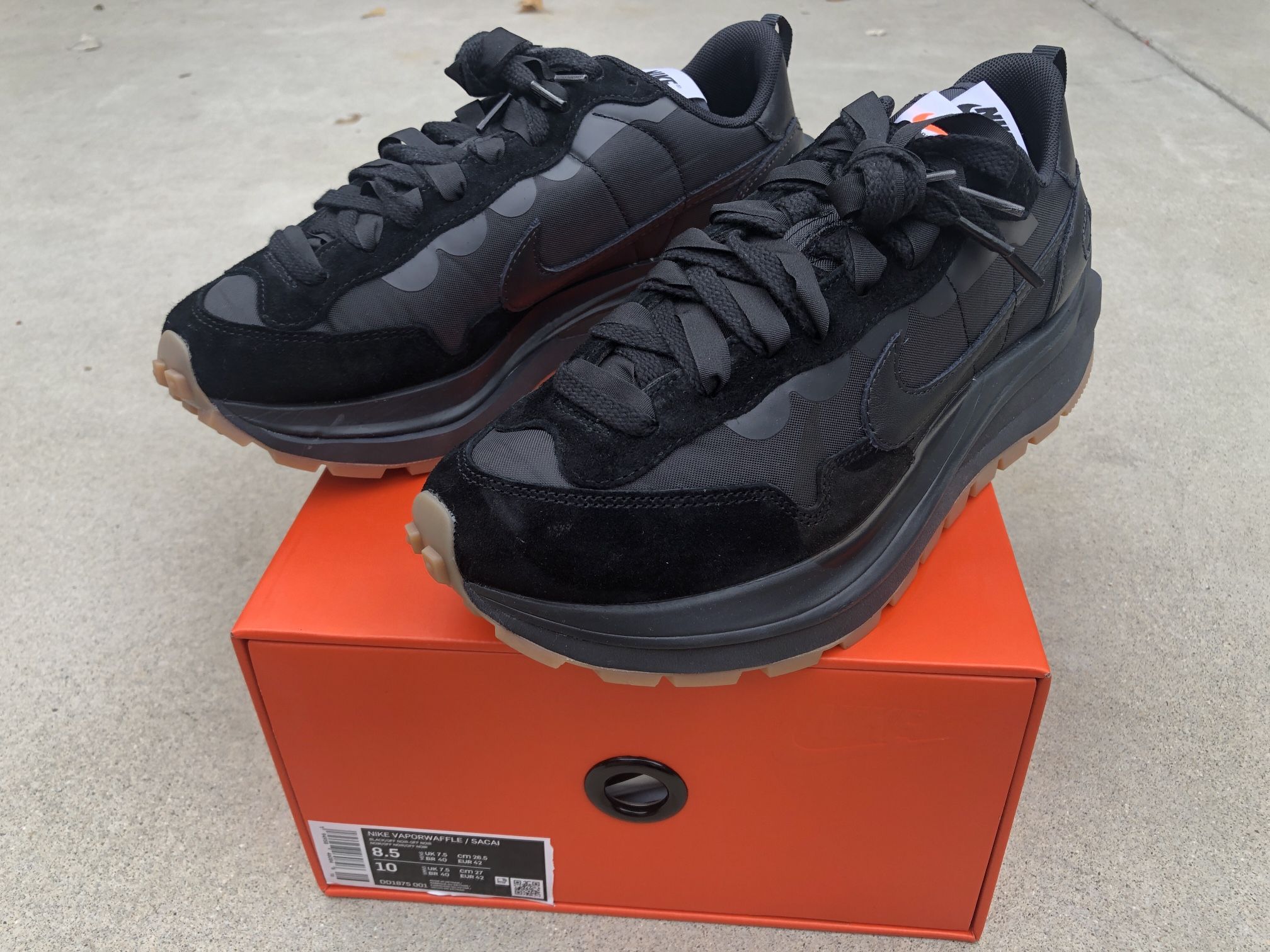 Nike Vaporwaffle Sacai Black Gum