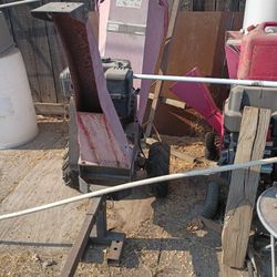 Gas Operated Wood Chipper With Tow Hitch