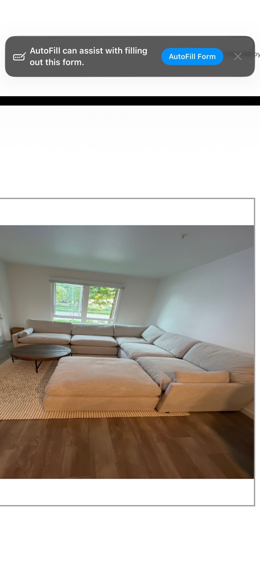 FOR SALE: Modern Sectional Sofa – Excellent Condition! ✨