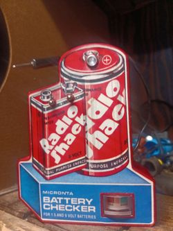 Vintage  Radio Shack battery tester
