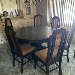 Table and 6 chairs