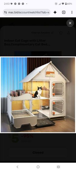 Brand new kitty condo with built in liter box