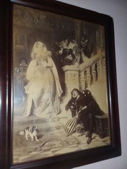 Vintage framed print