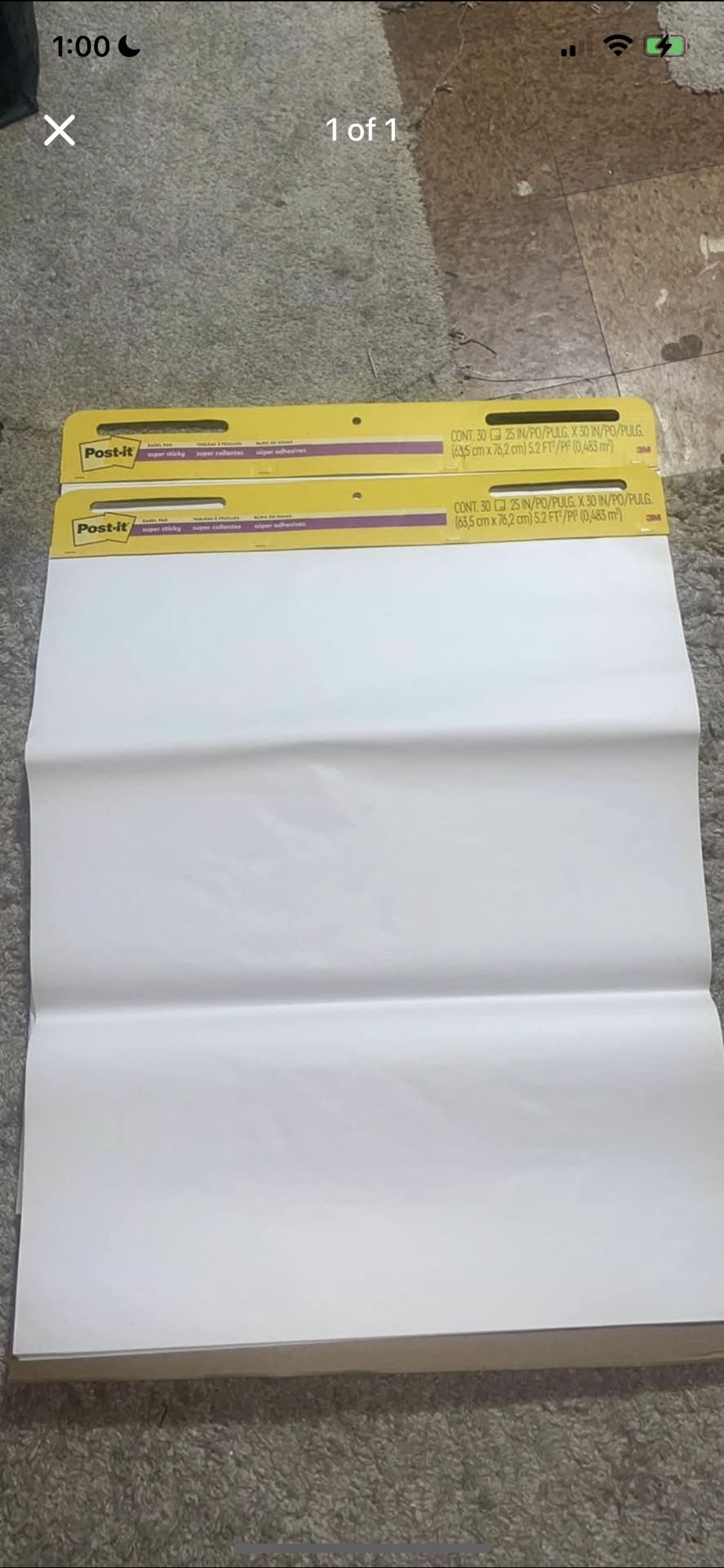 2 Post It Large Easel Sticky Pads