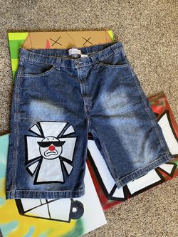 Hand painted Levi jorts