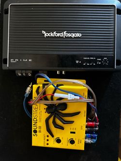 Rockford Fosgate Prime Amp + Soundstream BX-10A Bass Processor