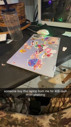 galaxy lapotop w broken right hinge *still works*
