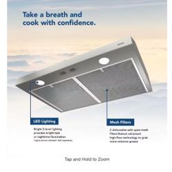 New 36-in Stainless Steel Floor Hood