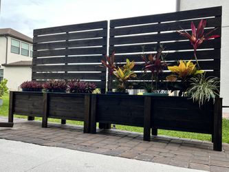 🦋🌿🍅XXL Raised Garden Bed w/ Privacy Fence Lanai 🌼6'L x 2'W x 6.5'H🍇Herbs Flowers🍋🌶️🫑