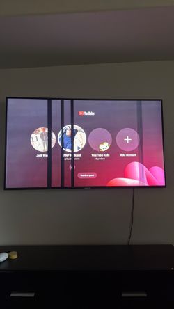 Flat Screen TV with Vertical Line Damage
