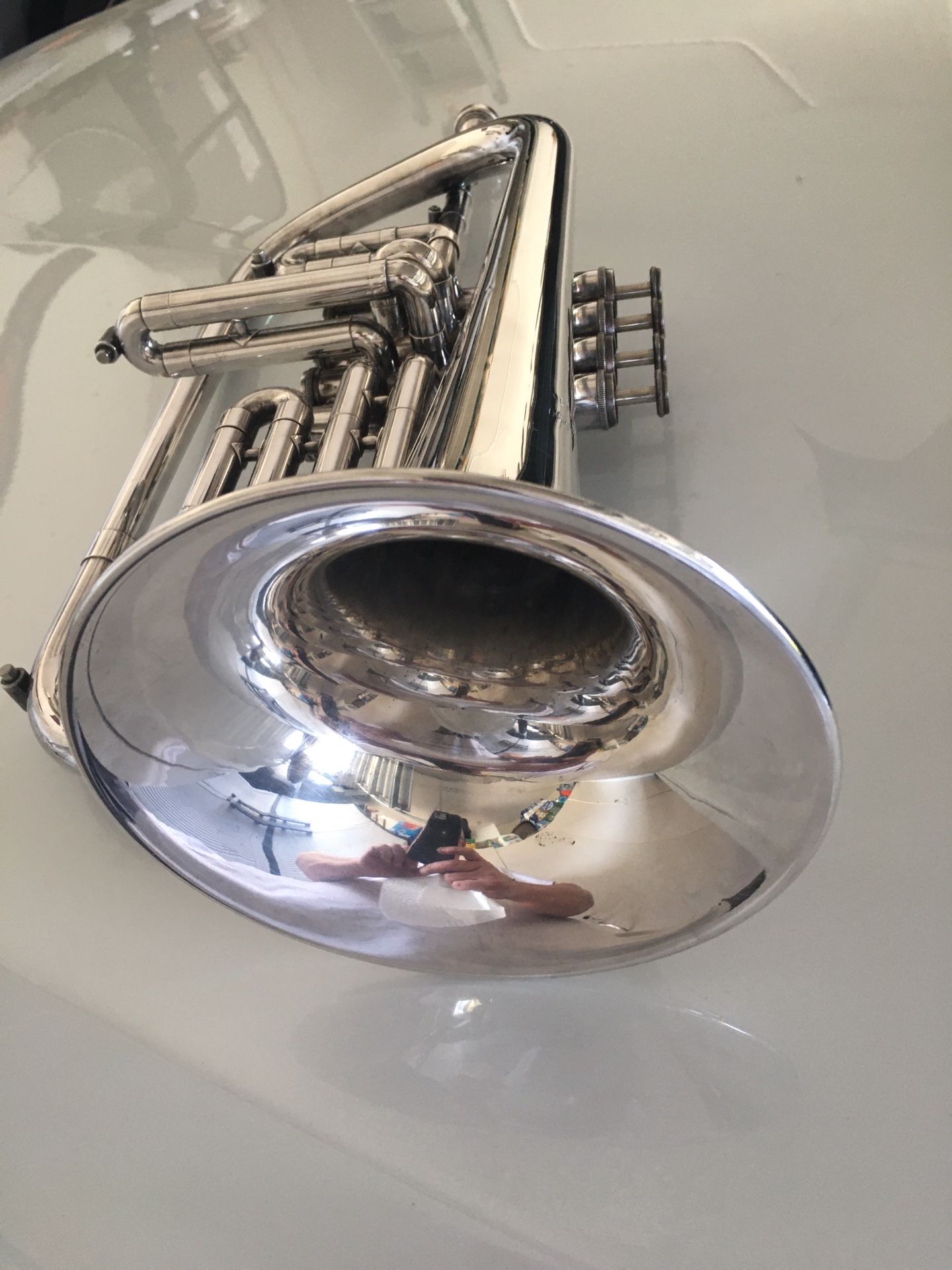 Flugelhorn Getzen Eterna 4 Valve Silver 896 Last Day For Sale Need Better Offer Than $950