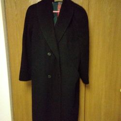 Woman's Beautiful Black Wool Coat PRICE REDUCTION.
