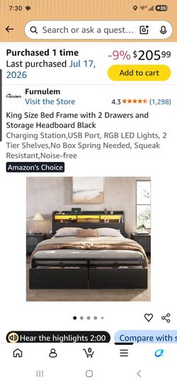 King Size bedroom frame