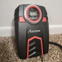 Portable Air Compressor Electric Tire Inflator Digital Pressure Gauge Car Tire Pump Auto Truck w LED Light AVID Power 12V DC