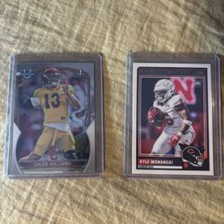 Bears caleb williams & kyle monangai rookie cards